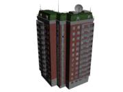 Многоэтажный дом - 3Д Модели (строения)