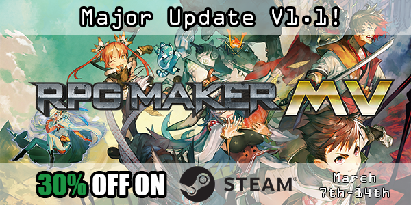 Обновление RPG MAKER MV, распродажа в Steam и розыгрыш! - Конструкторы, системы разработки игр
